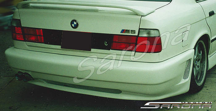 Custom BMW 5 Series  Sedan Rear Bumper (1989 - 1995) - $490.00 (Part #BM-014-RB)